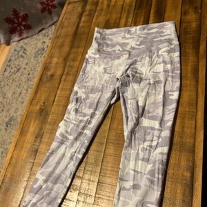 white camo leggings